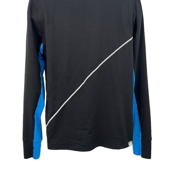 Hoka One One Rabbit Men's 1/4 Zip Jacket Medium Black Blue Pullover Long Sleeve - Picture 9 of 13